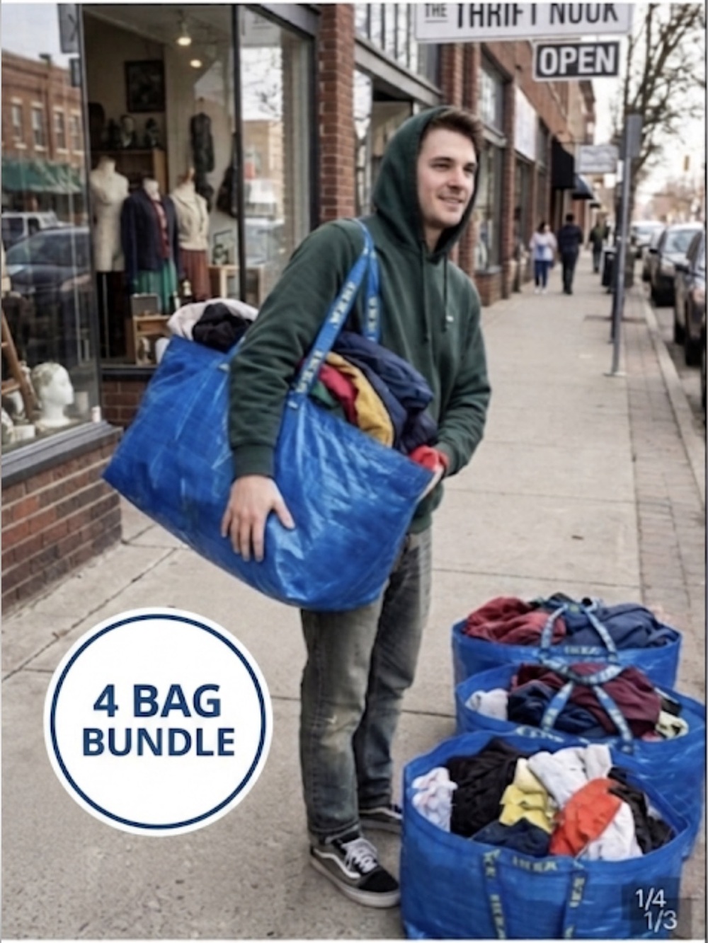 IKEA Frakta Bags, 4 bags included, New moving bags